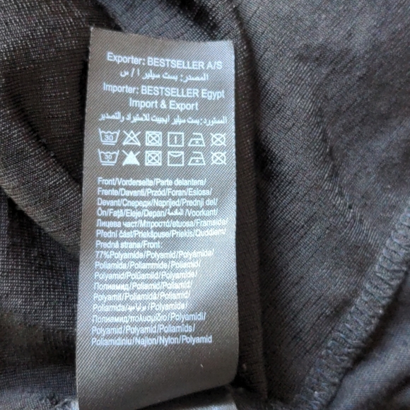 Black short sleeved top - Picture 7 of 8